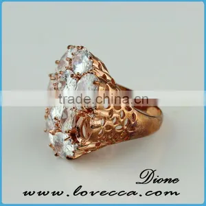 2015 Fashion Jewelry Ring!latest Weddingring Design!micro Pave Diamond Setting Ring-925 Silver China Wedding Ring thumbnail-1