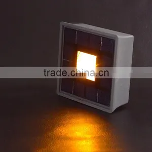 Install Into the Ground Solar Brick Led Paver Light thumbnail-1