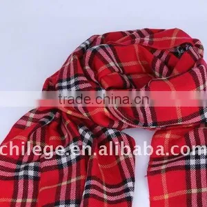 Wool Checked Stole thumbnail-1