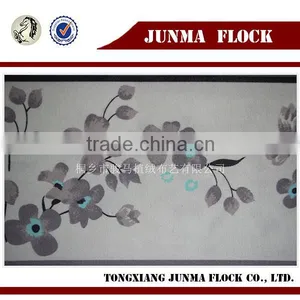 Multi Colour Print Pattern China Textile Flock Priinted Scarf Fabric thumbnail-1