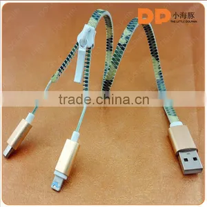 Mobile Accessories 2 in 1 Zipper Usb Cable for Iphone Charger thumbnail-4