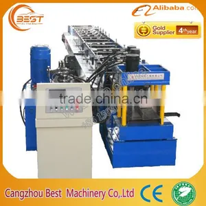 Steel Rolling C Z Purlin Roll Forming Machine thumbnail-1