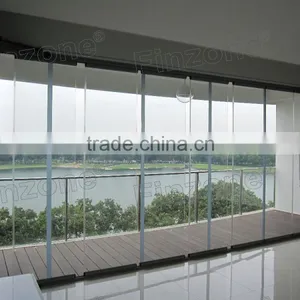 Factory Direct Sale Finzone10 Frameless Folding Glass Window thumbnail-1