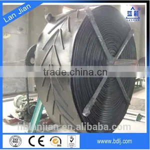 Factory Price Cotton Fabric Rough Diamond Conveyor Belt, Cleated Conveyor Belt thumbnail-1