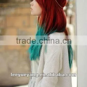 2014 New Fashion Beautiful Ombre Maroon Straight Short Wig thumbnail-1