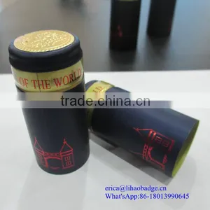 PVC Heat Shrinkable Film Wine Capsule,High Quality PVC Shrink Capsule for Wine Bottles thumbnail-1