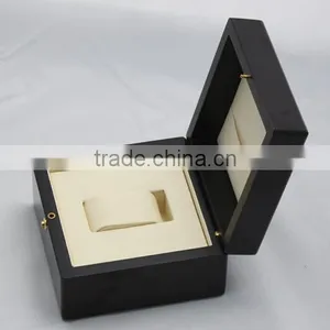 Black Gloss Paint Single Wood Watch Box/ Watch Display Boxes thumbnail-1