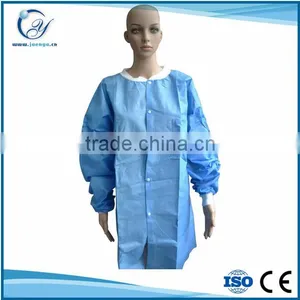 Best Selling Cheap Disposable Lab Coats Nonwoven Medical White Lab Coat thumbnail-2