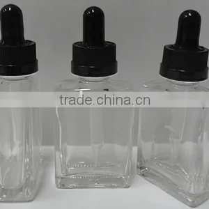 15ml,30ml,50ml e Liquid Square Glass Dropper Bottles thumbnail-3