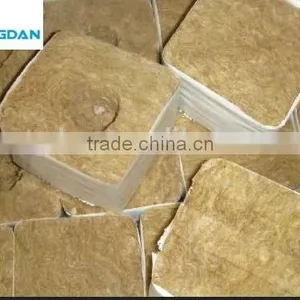 100% Non-asbestos Density 80kg/m3 Cheap Rockwool Cubes for Hydroponic Agriculture thumbnail-1