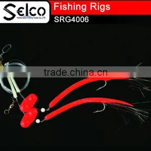 Carp Fishing Sabiki Fishing Rigs 4.5cm Glitter Colorful Eel Tube With Feather thumbnail-2