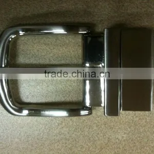 Customized High Quality Men Simple Pin Metal Belt Buckle 35mm Reversible Pin Belt Zinc Alloy Belt Buckle thumbnail-1