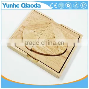 Top Quolity Wooden Tangram Jigsaw Puzzle - Unique Wooden Toys for Kids and Adults Gifts thumbnail-4