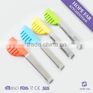 HF-519 Colorful Nylon Kitchen Assisted Tongs thumbnail-1