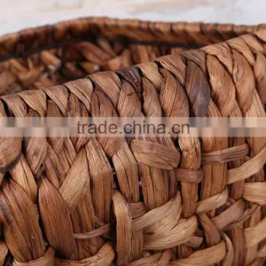 Natural Water Hyacinth Basket for Plants Indoor Decorative Novelty Planters thumbnail-3