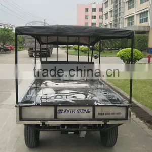 High Quality Durable 4 Wheel Electric Utility Vehicle Logistics Cargo Truck thumbnail-5