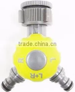 3/4"-1" 2-Way Snap-in Plastic Quick Coupling Garden Hose Connector thumbnail-4