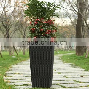 Rattan Plaited Articles Pot,flower Pots,plastic Gardening Pots Self Watering thumbnail-1