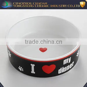 New Design Dog Accessories With Printing Ceramic Pet Bowls for Wholesale thumbnail-1