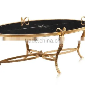 Antique Oval Centre Coffee Table Furniturein Glod, Office Furntiure Coffee Centre Table thumbnail-1