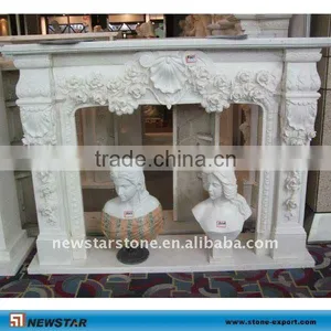 Carving Marble Outdoor Fireplace thumbnail-1