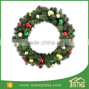 Moss Ball Mixed Pine Artificial Christmas Wreath Decorative thumbnail-3