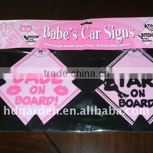 Plastic Car Warning Signs thumbnail-1