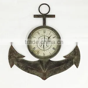 Hot Sale!!! Round Metal Vintage Multi Color Roman Numeral Wall Clock thumbnail-5