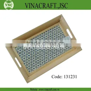 Lacquer Tray With Flower Theme thumbnail-1