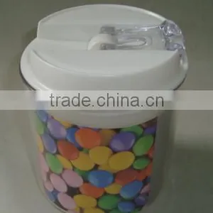 0.5L Round Shape Airtight Plastic Container for Food thumbnail-1