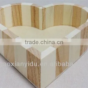 Heart Shaped Shape Gift Wooden Box For Party Decor thumbnail-1