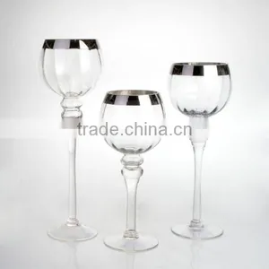 FDA, SGS, Silver X-MAS Handmade Elegant Luxury Candle Christmas Holder thumbnail-1