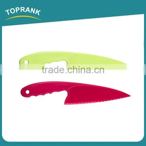 Toprank Trade Assurance Wholesale Colorful Serrated Bread Slicer Knife With Plastic Blade,Cake/Pizza/Bread Knife thumbnail-1