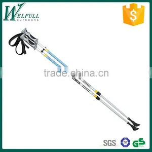 Nordic Walker Poles, 2 Sections, Internal Lock, Padded Glove, Aluminum Shaft, SZ17014 thumbnail-1