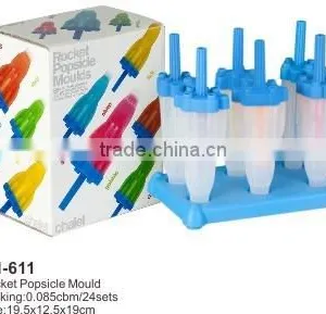 Plastic Rocket Popsicle Molds and Ice Lolly Moulds thumbnail-6