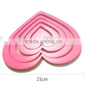 Hot Sale New Love Shape Wood Home Decor Wall Stickers 3D Art Sticker for Living Room thumbnail-6