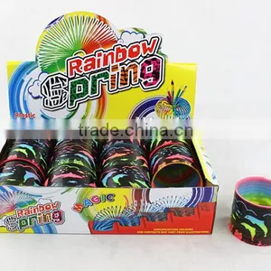 Hot Sale Promotional Plastic Rainbow Spring With Printed Dolphin Toys for Kids/promotional Gift Magic Rainbow Circle thumbnail-1