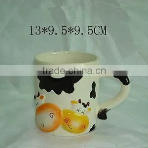 Wholesale Ceramic Coffee Mug With Cow Shape thumbnail-1