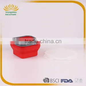 Silicone Collapsible Biodegradable Lunch Box thumbnail-5