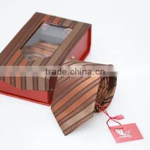 Set of Silk Neck Tie With Cufflinks and Handkerchief With Various Colors and Design thumbnail-3