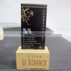 2016 New Hot Eco Friendly Restaurant Craft Gift Wholesale Decorative Bar Table Top Stand Wooden Menu Card Holder Made in China thumbnail-3
