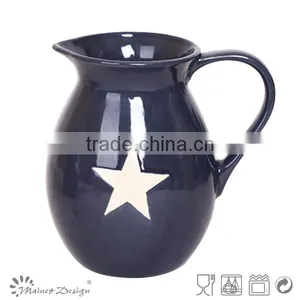 Hot Selling Delicate Star Stoneware Houseware Ceramic Pitcher thumbnail-1