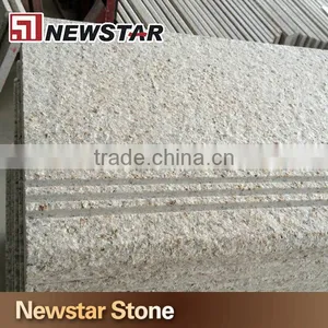 Beige Color Flame Surface Anti-slip Granite Step Non-slip Stair Tile thumbnail-2