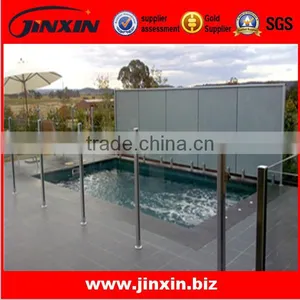 Glass Swimming Pool Fence Topless Steel Post thumbnail-1