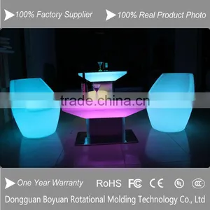 Aluminum Shelf Led Light Bar Table, Led Light Coffee Table, Light up Cocktail Table thumbnail-6