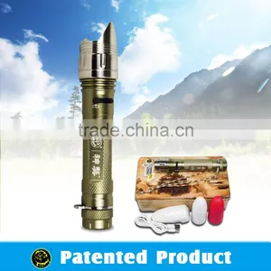 Outdoor Led Self Powered Light/ Camping Survival Torch /Tactical Flashlight thumbnail-1