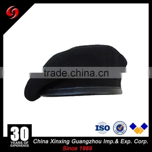 High Quality 90g Australia Imported Wool Eagle Berets Hats Soldiers Men's Beret in Different Color thumbnail-2