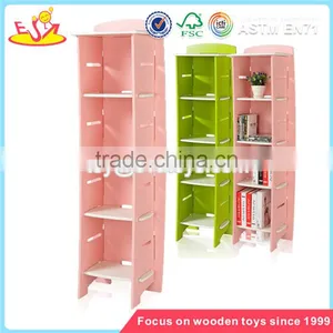 Wholesale New Fashion Wooden Four Compartment Shelves Hot Sale Wooden Shelves Storage W08C040 thumbnail-1