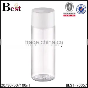 2017 Hot New Products Cosmetic Toner Beard Oil Essential Oil Plastic Cap Insert PET 100ml Plastic Bottle for Oil thumbnail-1