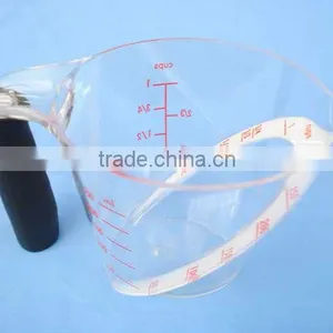 Plastic Measuring Cup,Clear With Red Measurements thumbnail-1